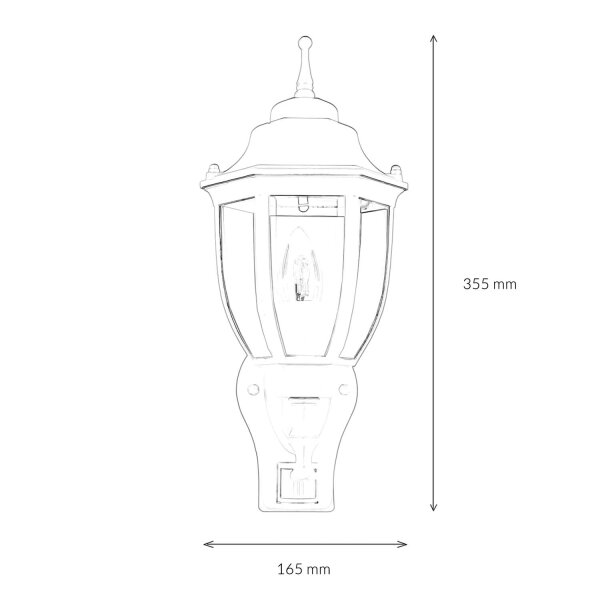Lampe dextérieur avec détecteur de mouvement Sensor Wandlaterne