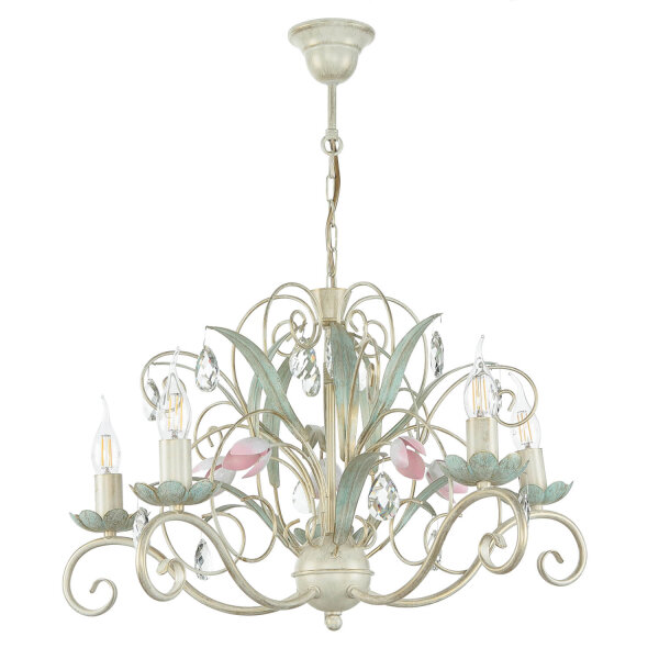 Hängeleuchte Floral Ø62cm 5-flmg