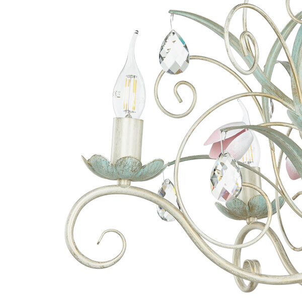 Hängeleuchte Floral Ø62cm 5-flmg