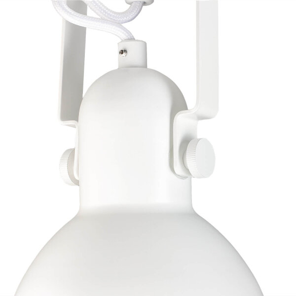 Lampe spot blanche DALLAS Retro Design E14 ajustable