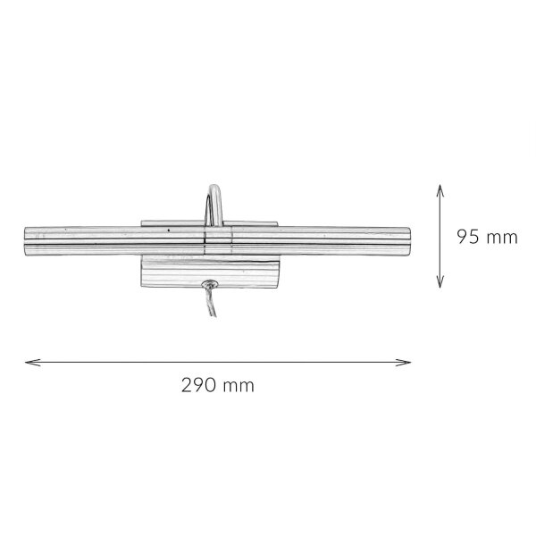 Lampe dimage fiche en bronze 2x G9 salon