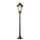 Lampadaire extérieur noir cuivre résistant aux intempéries 1,13m BRISTOL II