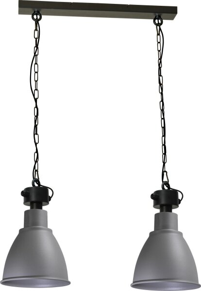Premium Pendelleuchte Grau Loft Design Handarbeit