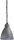Lampe &agrave; suspendre Gris Grande main Design industriel