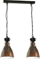 Suspension industrielle Loft Marron Blanc Made in EU