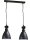 Loft Pendelleuchte Schwarz Metall Industrial Style