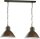 Marron lampe suspendue &Oslash;45cm main table &agrave; manger