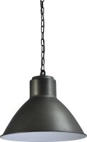 Suspension industrielle Gris M&eacute;tal fait main